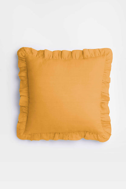 Linen Ruffle Medley Cushion Cover