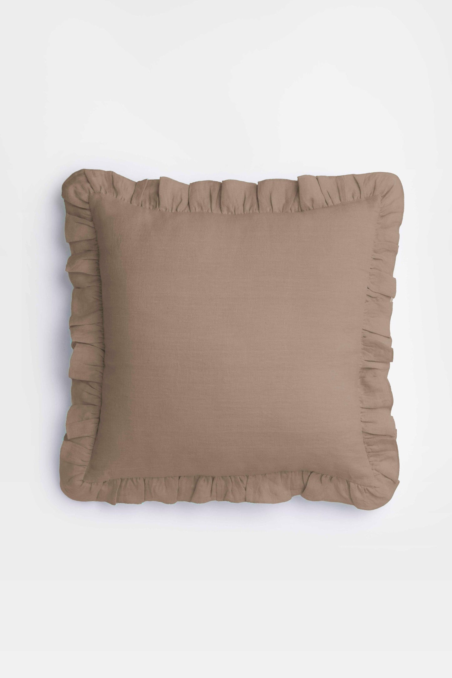 Linen Ruffle Medley Cushion Cover