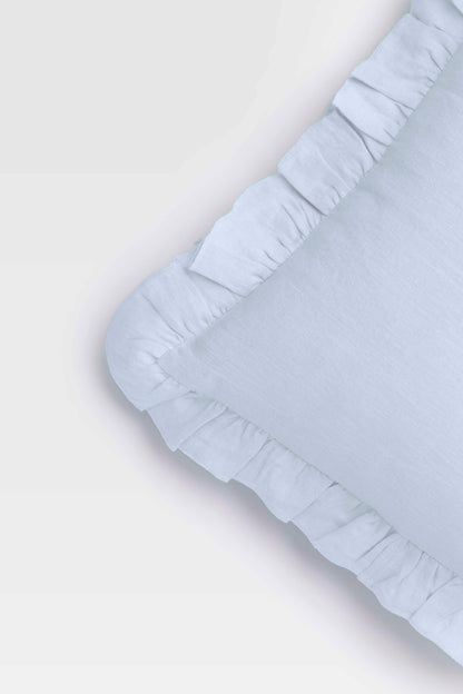 Linen Ruffle Medley Cushion Cover