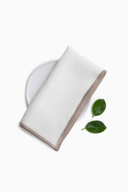 Linen Natural Needled Napkin Set-Indigo Blue