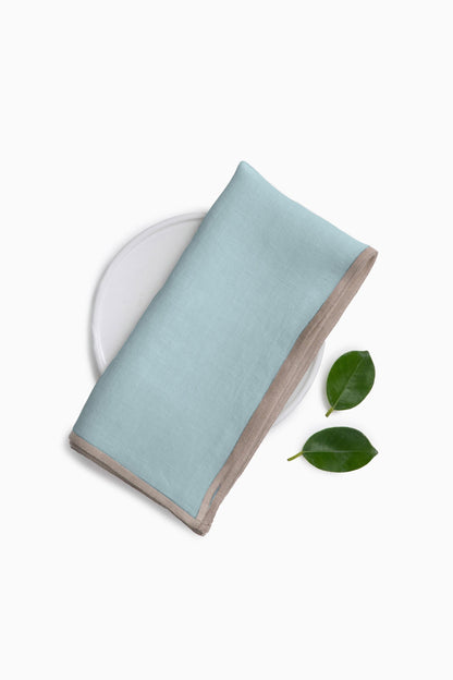 Linen Natural Needled Napkin Set-Indigo Blue