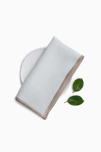 Linen Natural Needled Napkin Set-Indigo Blue