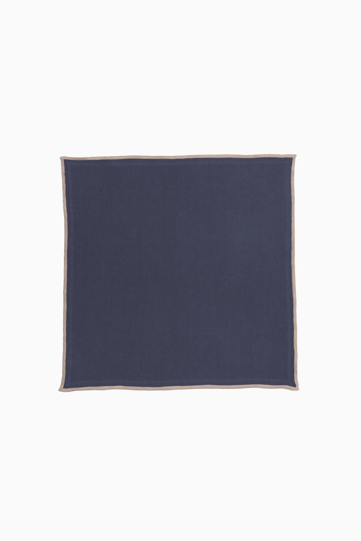 Linen Natural Needled Napkin Set-Indigo Blue