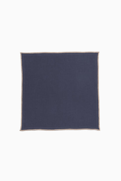 Linen Natural Needled Napkin Set-Indigo Blue