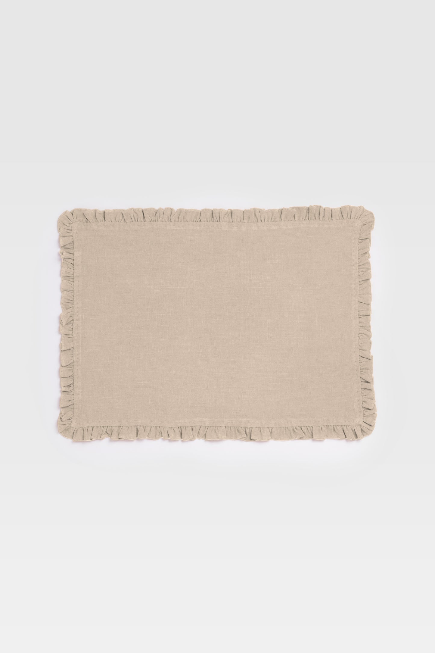 Linen Ruffle Medley Placemat Set