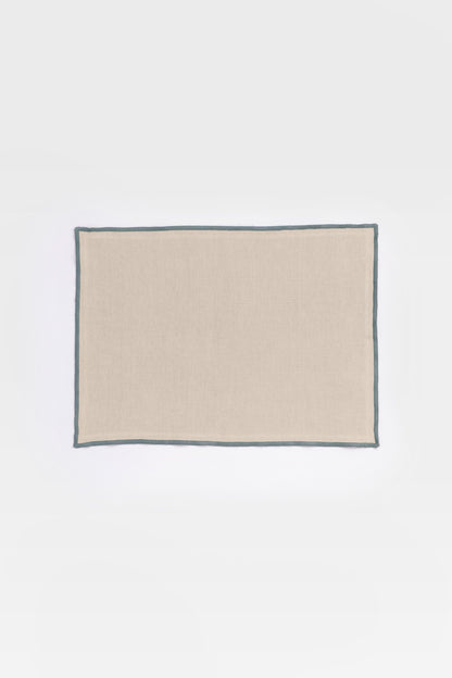 Linen Grey Needled Placemat Set