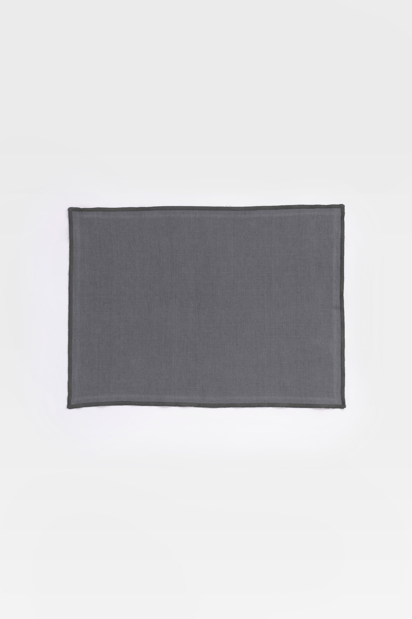 Linen Black Needled Placemat Set