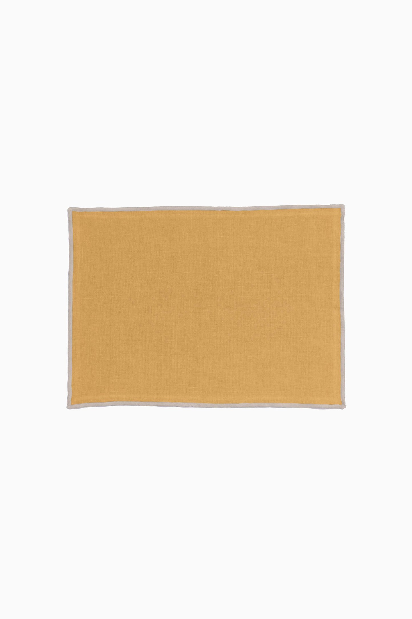 Linen Natural Needled Placemat Set-Vanilla Sky