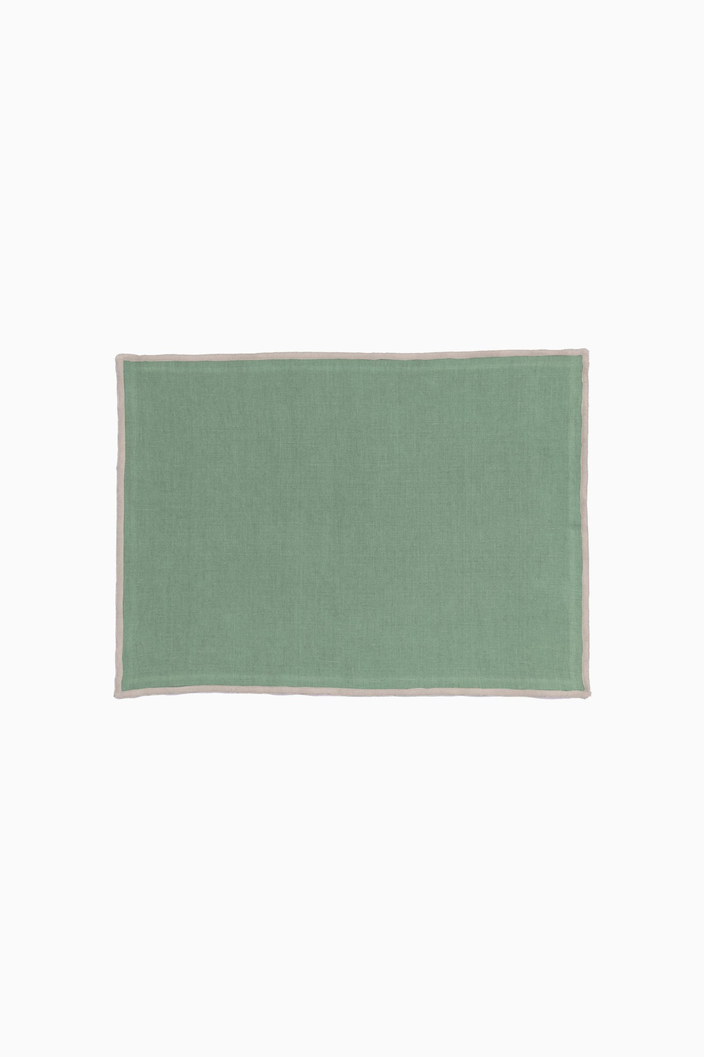 Linen Natural Needled Placemat Set-Vanilla Sky