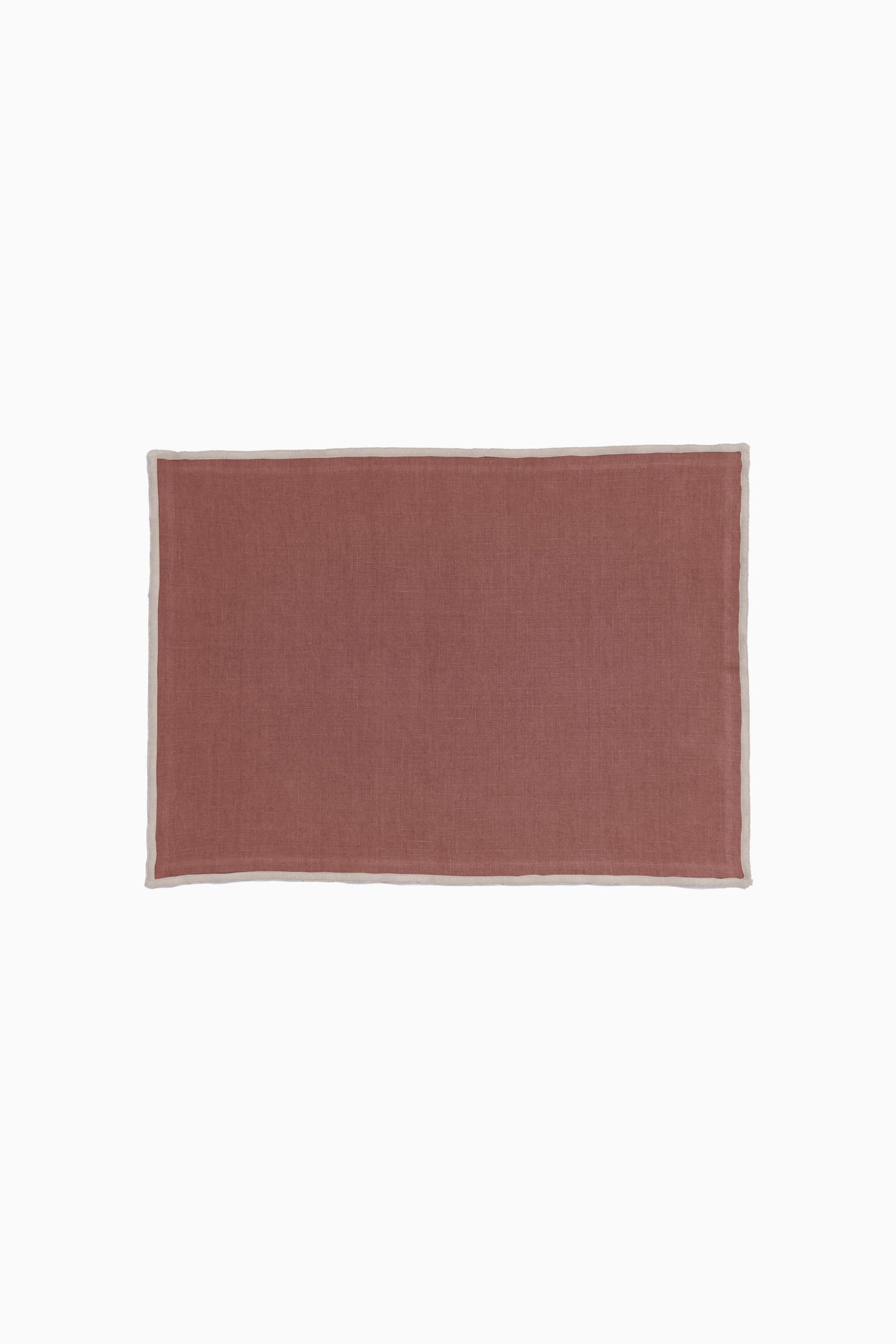 Linen Natural Needled Placemat Set-Vanilla Sky