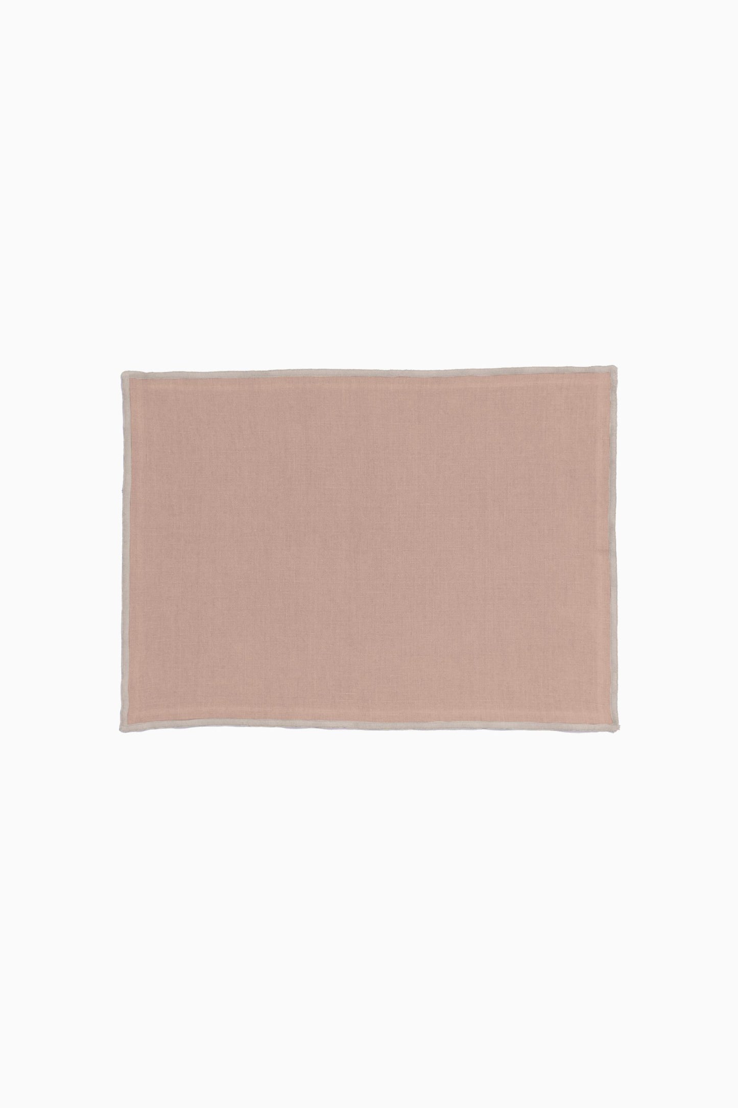 Linen Natural Needled Placemat Set-Vanilla Sky