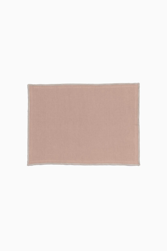 Linen Natural Needled Placemat Set-Sandy Beige