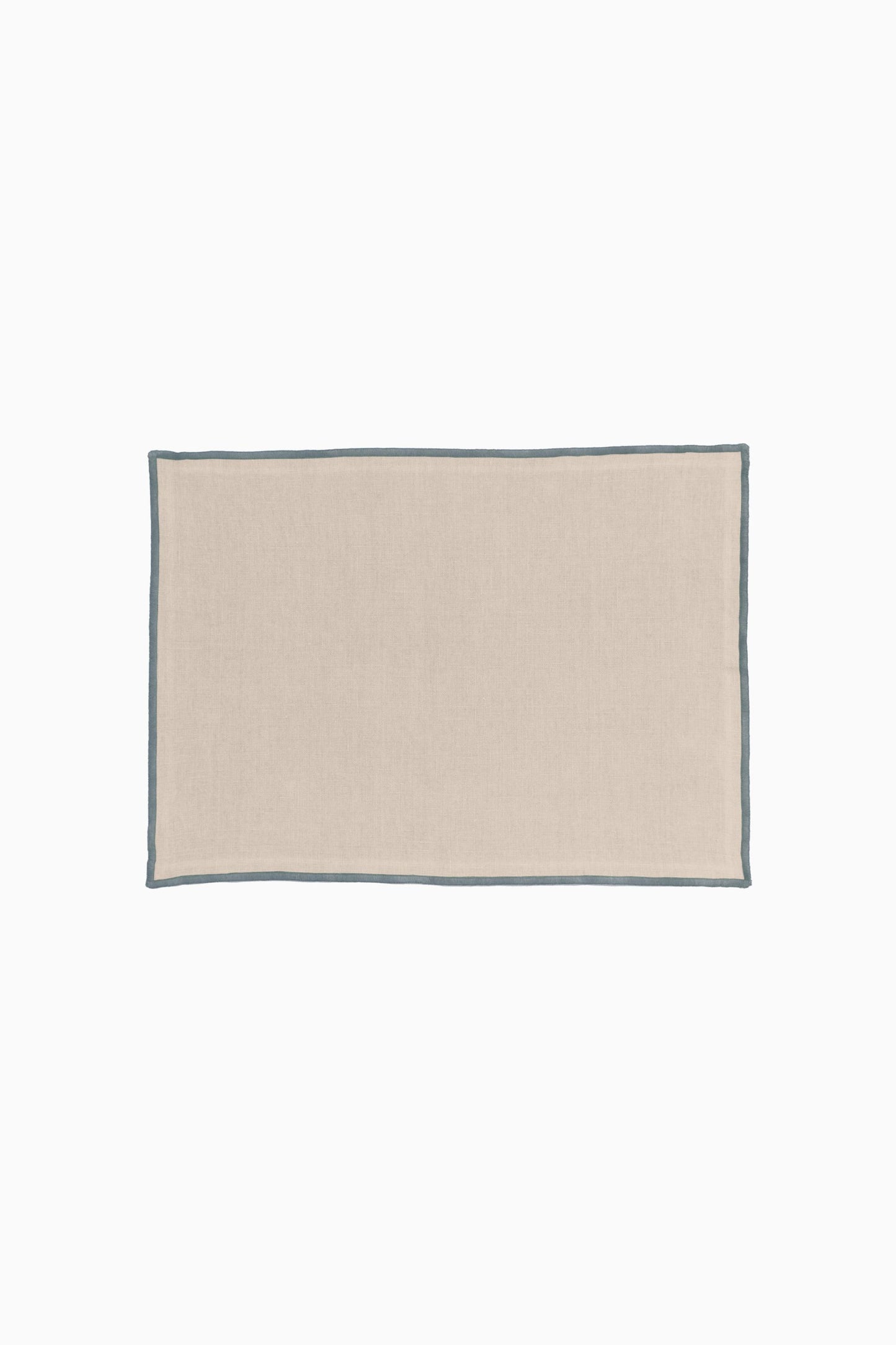 Linen Grey Needled Placemat Set-Dusty Gold