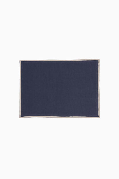 Linen Natural Needled Placemat Set-Vanilla Sky