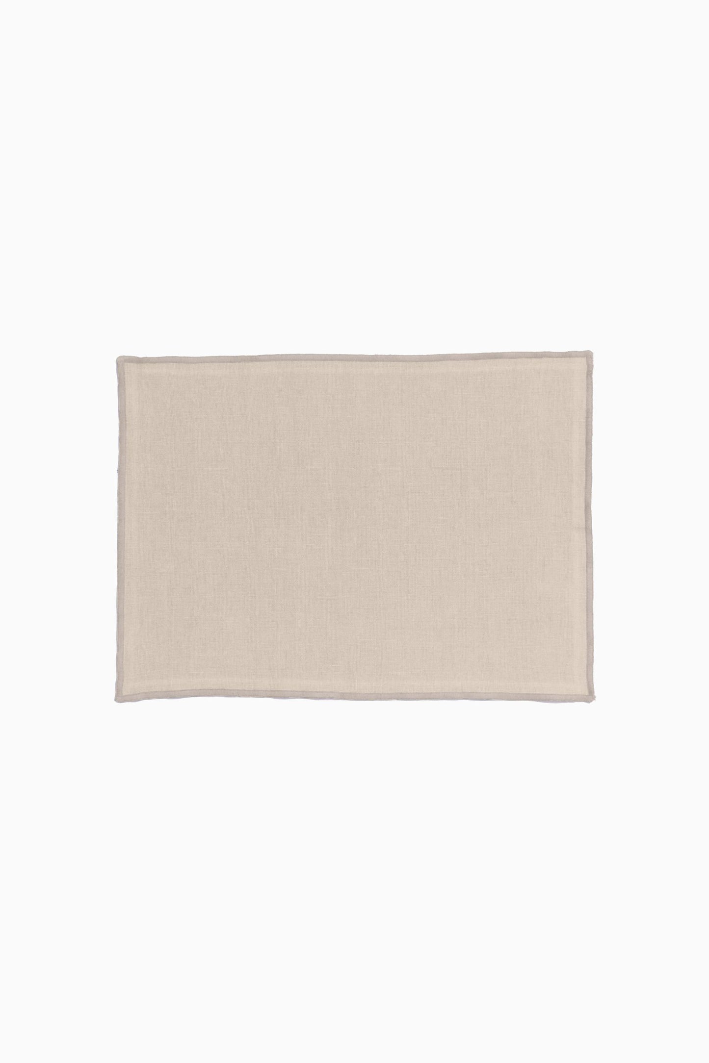 Linen Natural Needled Placemat Set-Vanilla Sky