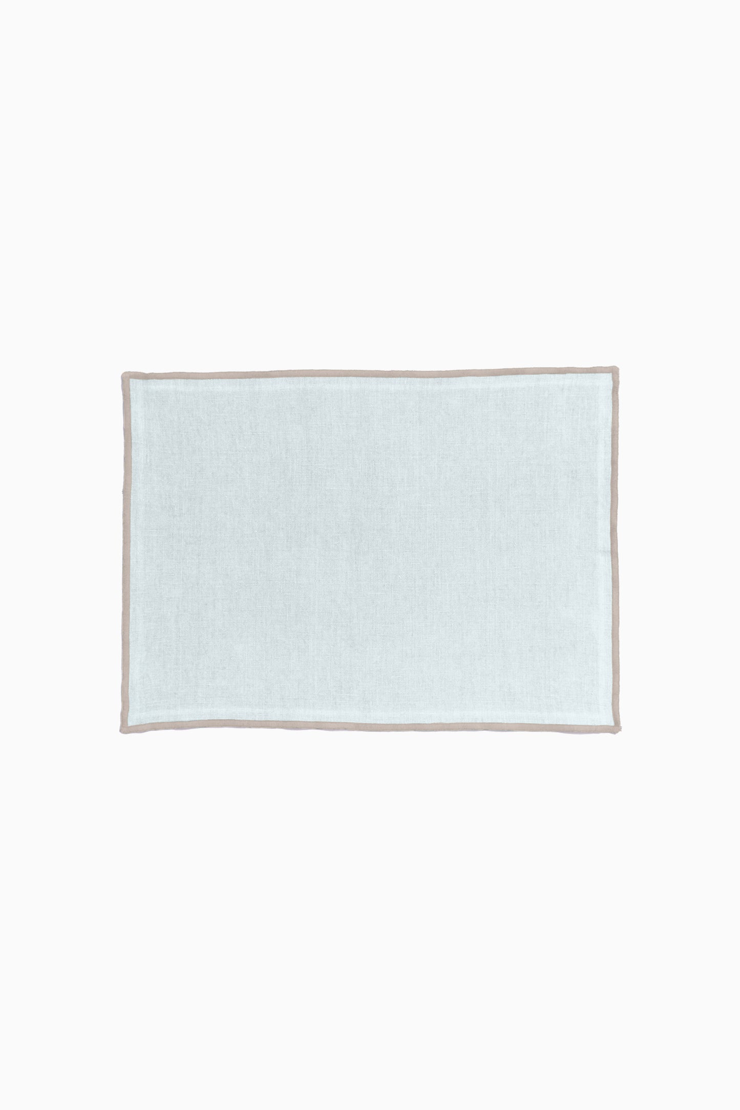 Linen Natural Needled Placemat Set-Cinnamon Brown