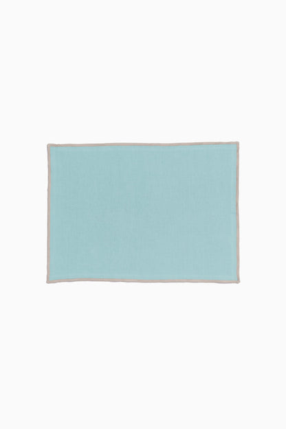 Linen Natural Needled Placemat Set-Vanilla Sky