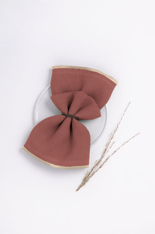 Linen Natural Needled Napkin Set