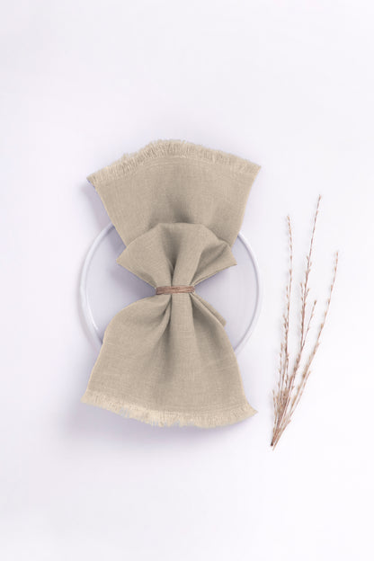 Linen Fringe Me Good Napkin Set