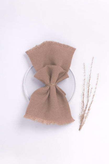 Linen Fringe Me Good Napkin Set