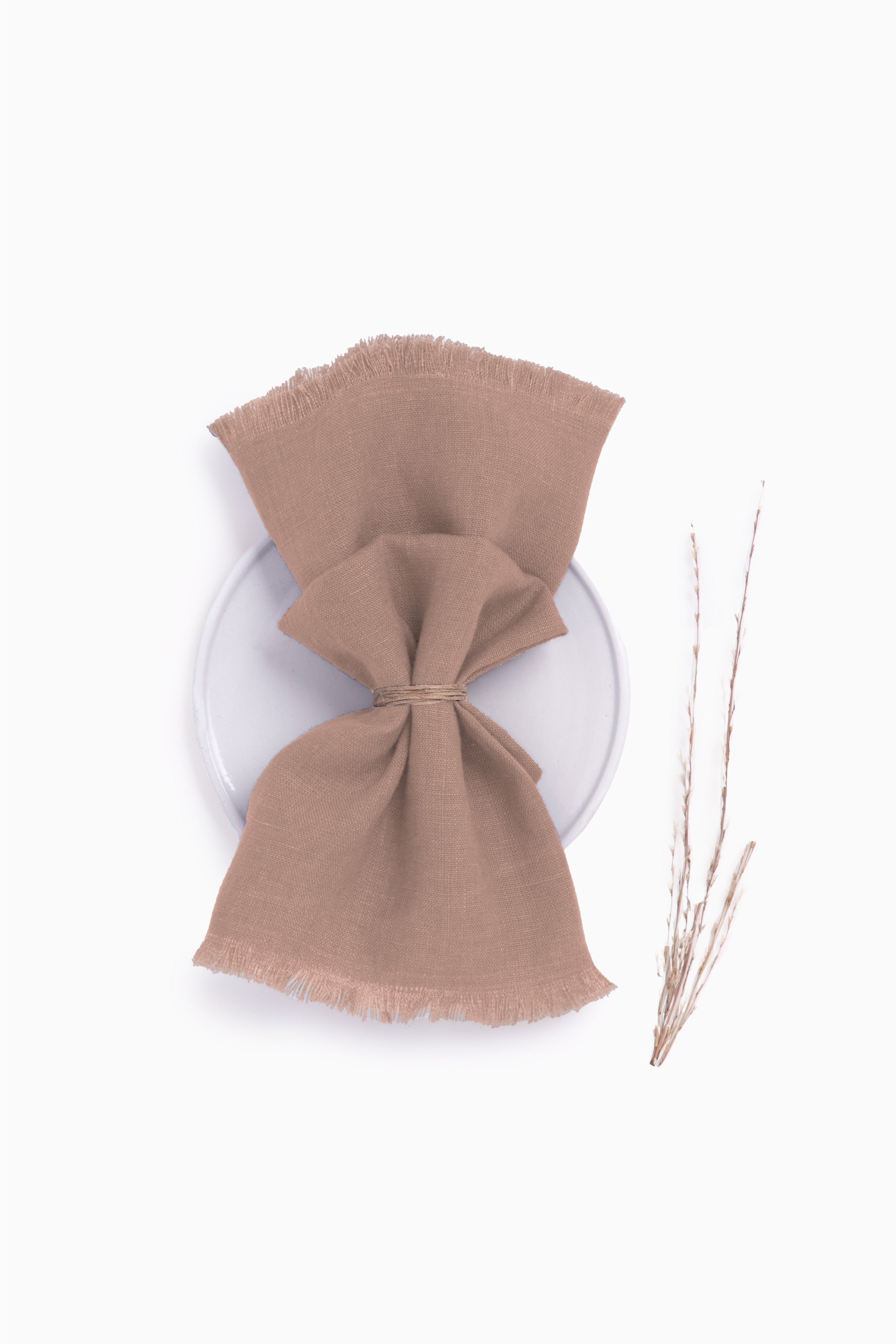 Linen Fringe Me Good Napkin Set