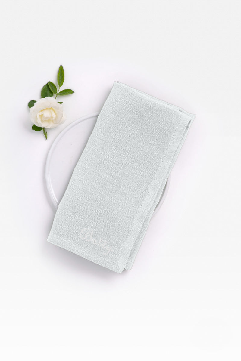 Linen Personalized Napkin Set