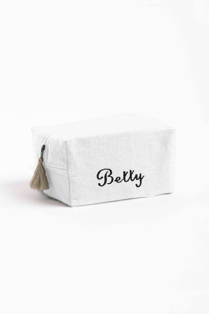 Linen Personalized Pouch