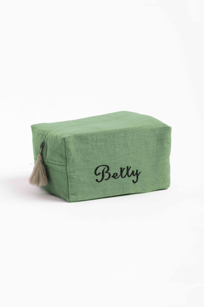 Linen Personalized Pouch