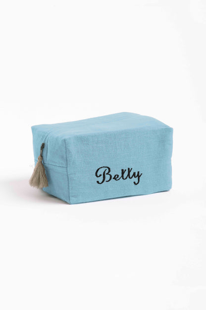 Linen Personalized Pouch