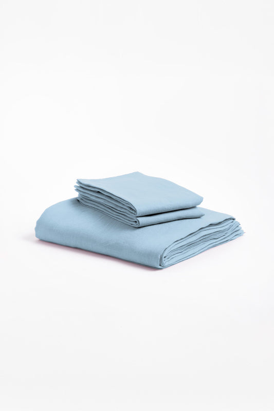 Linen Slumber Solid Bedsheet Set