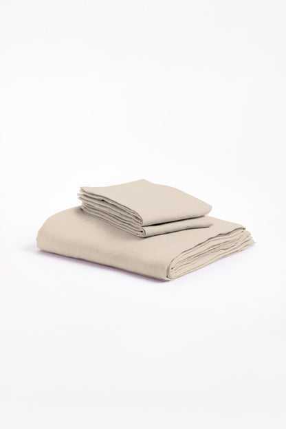 Linen Slumber Solid Bedsheet Set