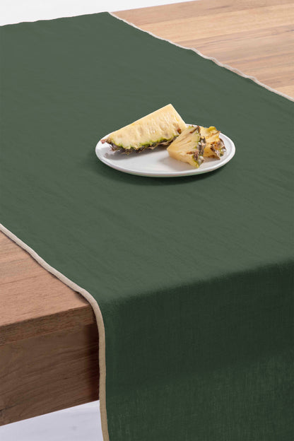 Linen Natural Needled Table Runner