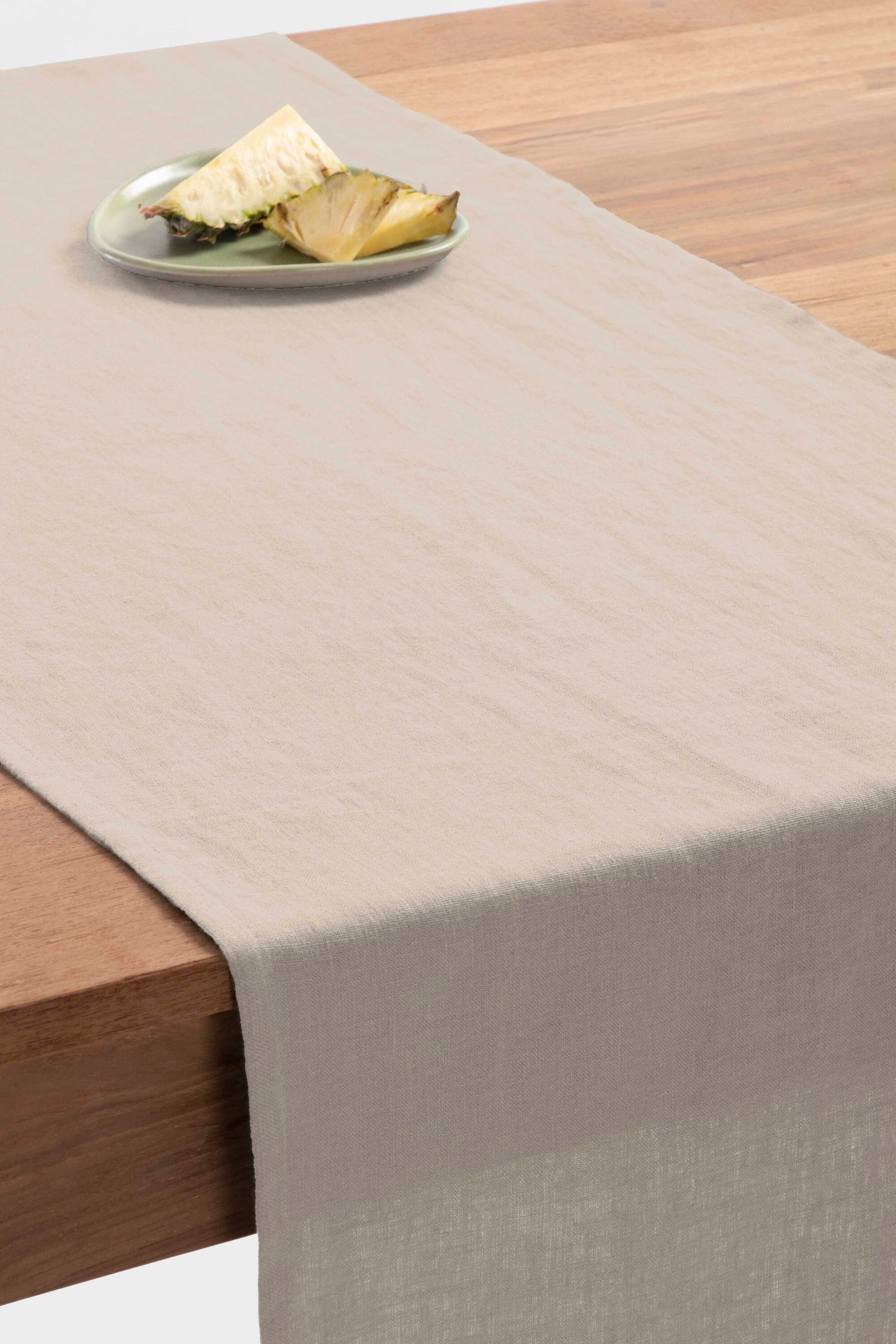 Linen Slumber Solid Table Runner