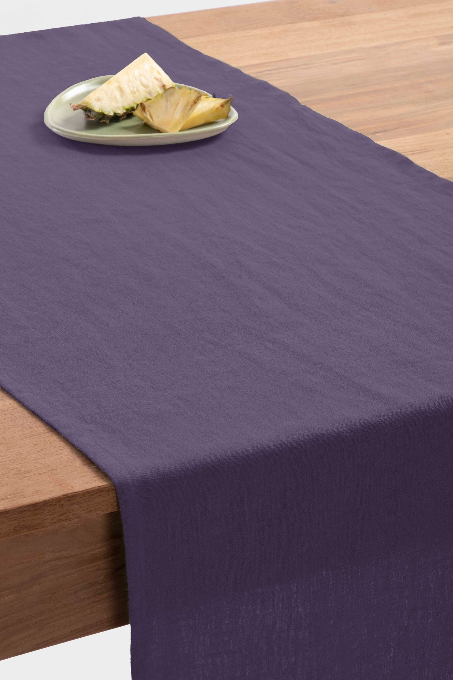 Linen Slumber Solid Table Runner