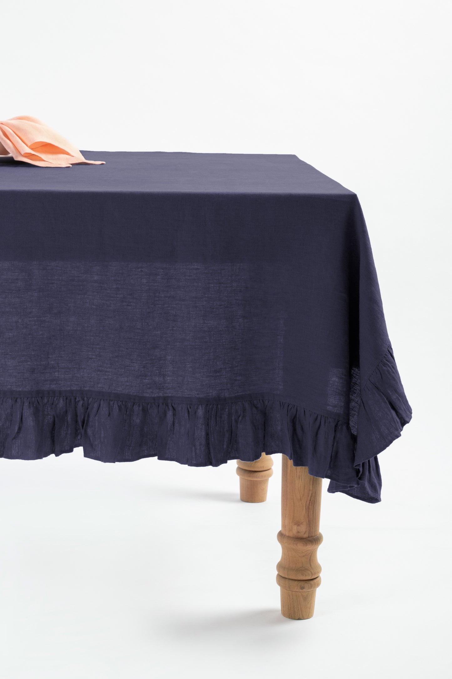 Linen Ruffle Medley Tablecloth