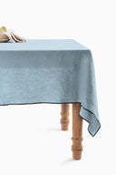 Linen Black Needled Tablecloth
