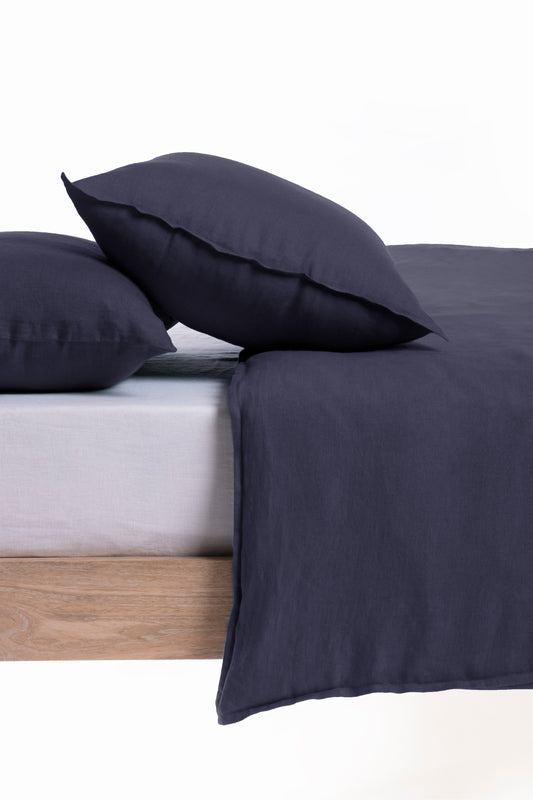 Linen Slumber Solid Duvet Cover Set