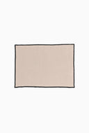Linen Black Needled Placemat Set