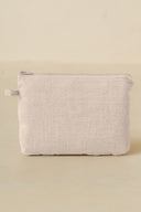 Linen Slumber Solid Small Pouch