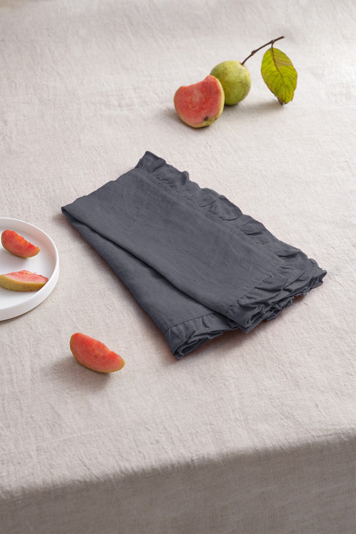 Linen Ruffle Medley Napkin Set