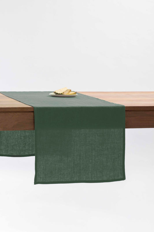 Linen Slumber Solid Table Runner