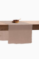 Linen Fringe Me Good Table Runner