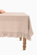 Linen Ruffle Medley Tablecloth