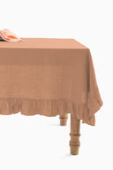 Linen Ruffle Medley Tablecloth