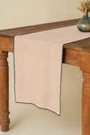 Linen Grey Needled Table Runner