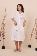 Linen Dove Dress