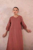 Linen Peach Dress