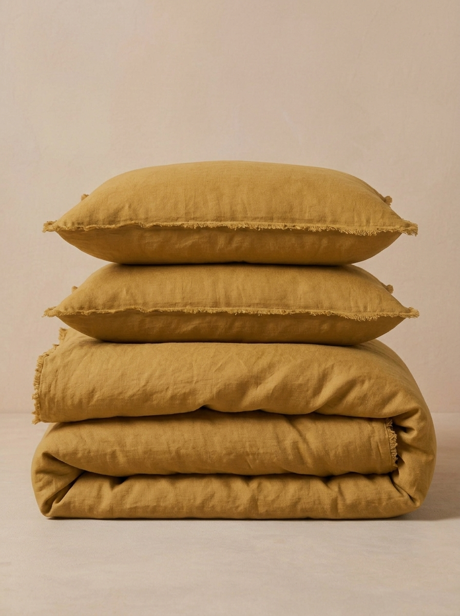 Linen Fringe Me Good Duvet Cover