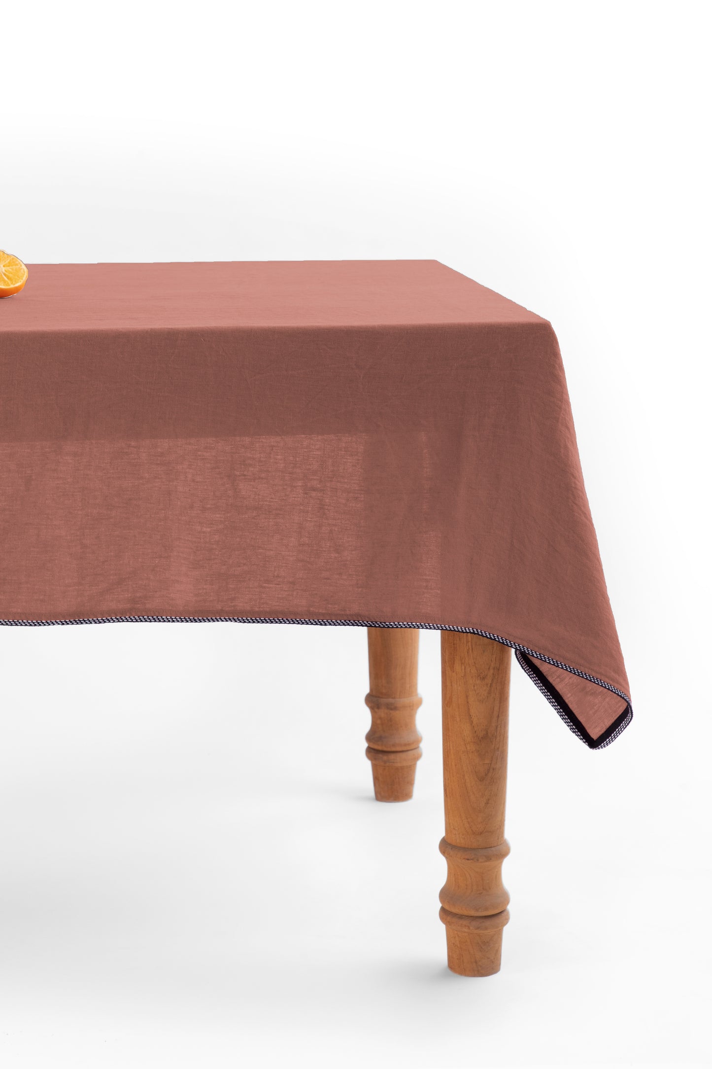 Linen Monochrome Lace Tablecloth