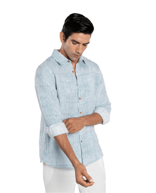 Test 100 Varint  Linen Aaron Shirt- 2